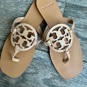 Tory Burch Miller Square Toe Sandal Size 6